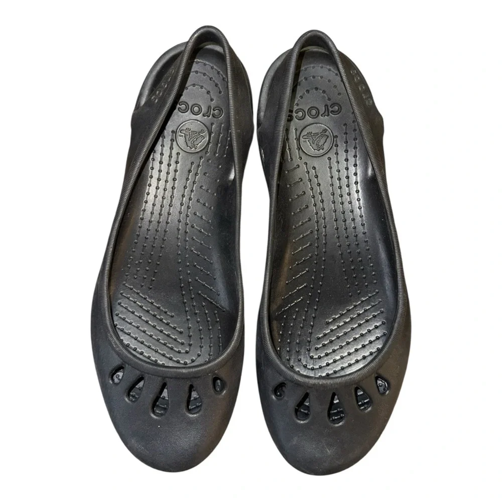 Crocs Malindi Slingback Ballet Flats Women’s Size 10 Black